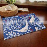 2017 High Quality Lovely Durable Home Bedroom Washable Carpet Bird Pattern Skid Resistance Water Absorption Bathroom Floor Mat thumbnail-2
