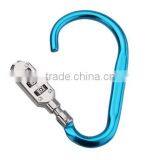 High Quality Zinc Alloy D Shape Backpack Climbing Hook Luggage Lock With Assorted Colours thumbnail-2