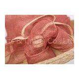 Sinamay Crown Womens Church Hats With 11cm Large Straw Braid Sewing Brim For Banquet thumbnail-1