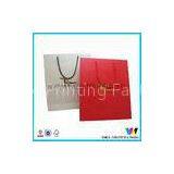 Red Printed Paper Shopping Bags , Matt Paper Bag With Gold Logo thumbnail-1