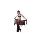 Beautiful  Ombre triangle Belly Dance Hip Scarf with multi color paillettes for girl