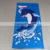 promotional printed logo customized beach towel