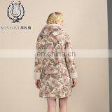 Floral Prints Fur Overcoat High Standard Sheep Fur And Skin Garment Women' s Winter Double Face Fur Coat thumbnail-2