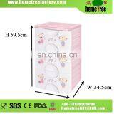 Docile Bear Brand 3-Tier Simple Printing Multi Fuction Kids Storage Dry Bedroom Wall Cabinets