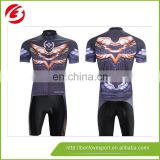 digital print with pattern cycling jersey
