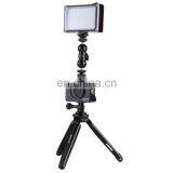 ULUZ for Sony RX0 Housing Shell Aluminum Alloy Cage + Swivel Ball Head Magic Arm + Desktop Tripod Mount + Photo Studio Light Kit