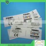 Eco-friendly printing tag label care labels for kids toys