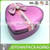 2016 Heart Shaped Fancy Printed Metal Gift Tin Box Walmart Gift Tin Can for Candy Wholesale