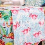 16 x 72 Inch Modern Dining Party Decorative Interest Print Watercolor Pink Flamingo Polyester Table Runner Place Mat thumbnail-7