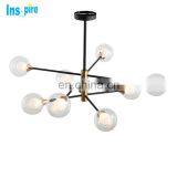 Nordic Glass Ball Shape Chandeliers Pendant Lighting Fixture for Home thumbnail-3
