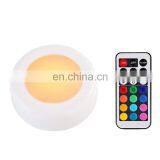LED Puck Lights Remote Control RGB Night Light Color Atmosphere Night Light Cabinet Lamp Led thumbnail-2