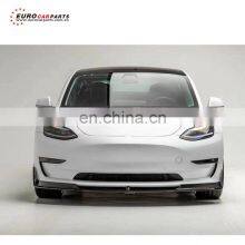 New products carbon material front lip for model 3 car parts TSL front spoiler for Model 3 body kit