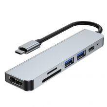 Six In One Docking Station Type C USB C HUB For MacBook Notebook thumbnail-5