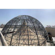 LF prefab steel ball bolted node for geodesic dome structure