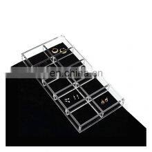 Jewelry Store Display 10 Divider Earring Holder Custom Acrylic Earring Tray