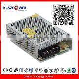 2015 K-57 75w series 12v/24v power supply with CE UL GS