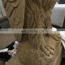 Factory Supply Large Statue Sandstone Animal Eagle Figurines Stone Carvings and Sculptures thumbnail-5