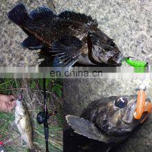 JOHNCOO Soft Worm Fishing Lure Soft Bait Lures Trout Bass Salmon Freshwater Saltwater Fishing Bait thumbnail-5