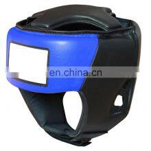 2021 Wholesale Leather Adjustable Boxing Headgear Boxing Helmets Head Guard Head Gear for Fighting thumbnail-4