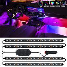 LED Car Lights With App Control, Smart Interior Car Lights With DIY Mode and Music Mode, RGB Car Lights thumbnail-2