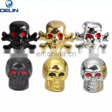 Red eye skull model air valve caps Plastic ABS material universal for cars truck bike and motorcycle