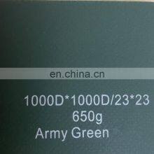 Tela de PVC verde ejército de 1000d, 23*23, 650 g/m², con un espesor de 0.9 mm, material de lona para bote inflable thumbnail-2