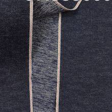 12.5oz 26% Polyester 74% Cotton Right Twill AB Yarn Black Selvedge Denim Fade 32/33