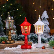 Customizable Water-Filled Hexagonal Christmas Lamps - Luminous Ornaments for Holiday Gifting thumbnail-1