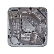 Acrylic Whirlpool Bath With LED Waterfall, Bluetooth Speaker Pillow Massage Bathroom Tub thumbnail-2