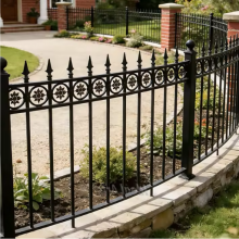 High-Quality Galvanized Steel Wrought Iron Fence for Garden Decoration and Safety thumbnail-3