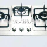 Three Burner Stainless Steel Top Gas Hob