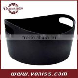 10L Plastic Ice Drink Bucket Champagne Beer Bar Bucket Plastic Party Drink Chiller Tub with Handles