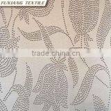 100% Polyester Jacquard Flower Window Curtain Fabric thumbnail-2