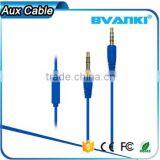 2016 New Premium Wholesale China Flat Wire 3.5mm Electrical Audio Aux Cable With Mic Bulk Buy From China Free Samples thumbnail-2