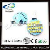 Auto Led Bulb Light G4 1210 24SMD Warm Led AC/DC12V G4 Led Car Accessories Light thumbnail-2