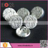 Silver Round Metal Button