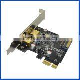 Pci Express Usb3.0 Controller Pcie to 2 Port USB 3.0 5Gbps Expansion Converter Card Adapter