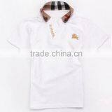 Wholesale Kids Boys T-shirt Kids School Uniform Child Polo Shirts White Top and Tees Manufacturer thumbnail-1