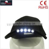 100% cotton Super brightness LED bike light cap