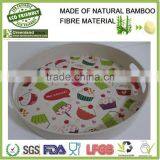 Factory Wholesale Cheap Square Tray Bamboo Fibre Eco-friendly for Food, Kitchenware Dishes Tray for Party thumbnail-5