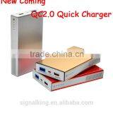 Factory Wholesale QC2.0 Quick Charger Portable Power Bank External Battery Pack Mobile Phone Charger For Smart Phone