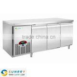 Undercounter Stanless Steel Butterfly Refrigerator 480L Three Doors (SY-RT480AF SUNRRY) thumbnail-1