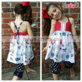 Hot sale ruffle baby girls clothing news girls boutique outfits high quality girls summer boutique clothing 4th of july                        
                                                                                Supplier's Choice