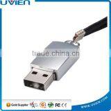 16GB Silver Metal Bracelet Design USB Flash Drive With Key Ring thumbnail-4