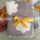 2016 New Pattern Design Burnt-out Cutting Thick Flannel Fleece Blanket thumbnail-4