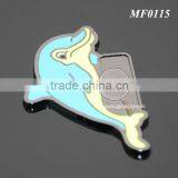 Cute Dolphins Shaped Souvenir Gifts Tarnish Plated Zinc Alloy Promotional Enamel Custom Metal Fridge Magnet thumbnail-5