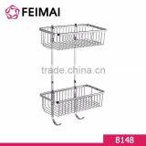 Bathroom Accessories Double Layers Metal Shelves Shower Shelf Quality Choice thumbnail-1