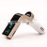 Smartphone Bluetooth MP3 Player Handsfree Car Kit +USB charger + FM Transmitter + Handsfree with Micro TF Card Reader