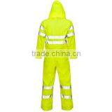 EN20471 2016 Green 100% Polyester 3M Reflective Raincoat Quality Choice thumbnail-5