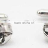 Factory Supply Top Quality Cheap Copper Metal Silk Knot Cufflinks